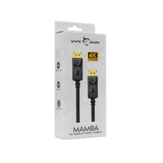 White Shark 2.00m DisplayPort kabel MAMBA DP-DP M/M 4K@60Hz