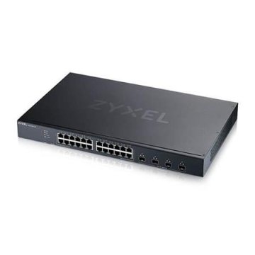 Zyxel XGS1935-28, pametno upravljano stikalo z 28 priključki Lite-L3, 24x gigabitno bakreno in 4x 10G SFP+, hibridni način, samostojno ali N