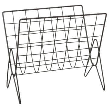 shumee KOVINSKI ČASOPIS LIFE črno prašno lakiran