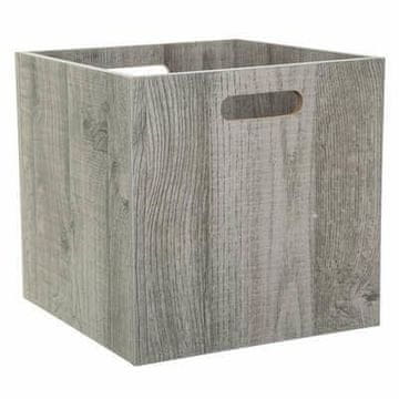 shumee Škatla za polico 31x31cm siva lesena