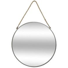 shumee Corde ogledalo 55cm srebrno na paščku