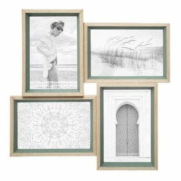 shumee Moly green okvir za 4 fotografije