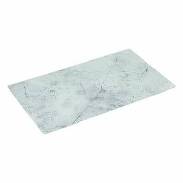 5Five® Rezalna deska KALJENO STEKLO | BELI MARMOR | 52x30 cm