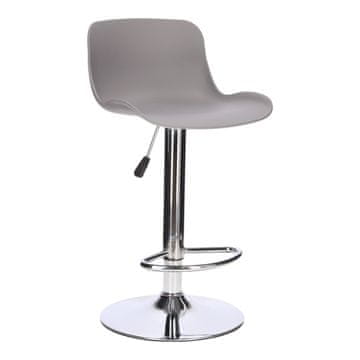 Intesi Inge BARSKI STOL NASTAVLJIV 60-81 cm siv/krom