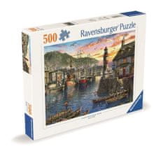 Ravensburger Sestavljanka sončnega vzhoda v pristanišču 500 kosov
