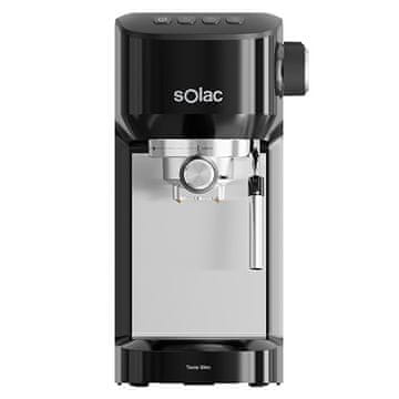 SOLAC Kávovar , CE4511 Slim, Espesso, pákový, 20 bar, nádrž 1,4 L, termoblokovací systém, Double cream, pěnič mléka, 1350 W