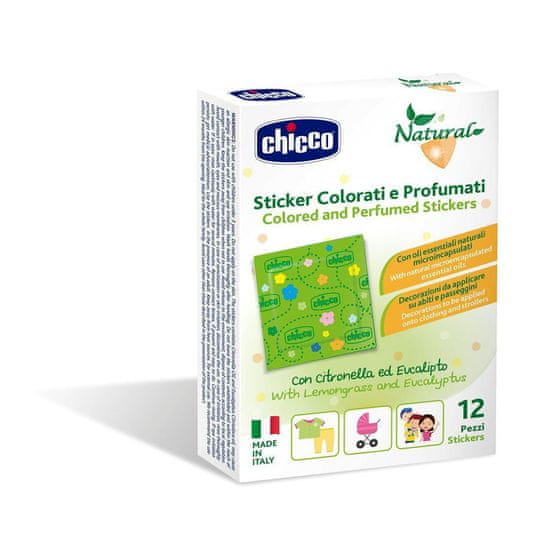 Chicco Barvite parfumirane nalepke proti žuželkam 12 kosov