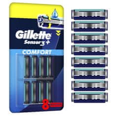 Gillette Sensor3+ Comfort nadomestne glave, 8/1