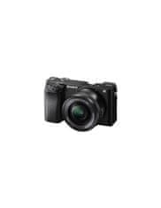 Sony ILCE6100 brezzrcalni digitalni fotoaparat + SELP1650II objektiv, črn