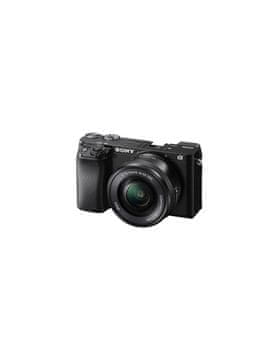 Sony ILCE6100 brezzrcalni digitalni fotoaparat + SELP1650II objektiv, črn