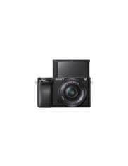 Sony ILCE6100 brezzrcalni digitalni fotoaparat + SELP1650II objektiv + SEL55210 objektiv, črn