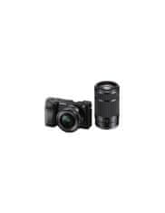 Sony ILCE6100 brezzrcalni digitalni fotoaparat + SELP1650II objektiv + SEL55210 objektiv, črn
