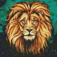 Rayher.	 Diamantni mozaik, Luxurious lion, 40x40 cm