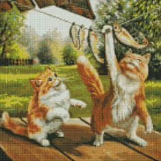 Rayher.	 Diamantni mozaik, Good catch, 40x40 cm