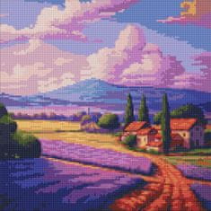 Rayher.	 Diamantni mozaik, The lavender field, 40x40 cm