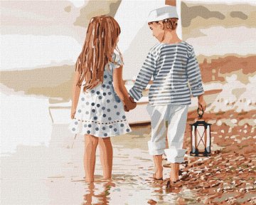 Rayher.	 Slikanje po številkah, Friendship, 40x50 cm