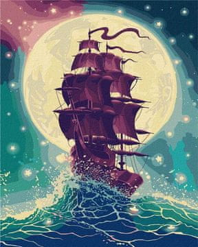 Rayher.	 Slikanje po številkah, Through the waves, 40x50 cm