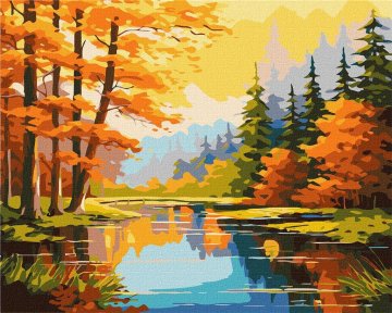 Rayher.	 Slikanje po številkah, Autumn time, 40x50 cm