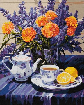 Rayher.	 Slikanje po številkah, Lavender harmony, 40x50 cm