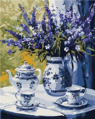 Rayher.	 Slikanje po številkah, Lavender tea party, 40x50 cm