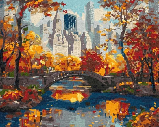 Rayher.	 Slikanje po številkah, Golden park, 40x50 cm