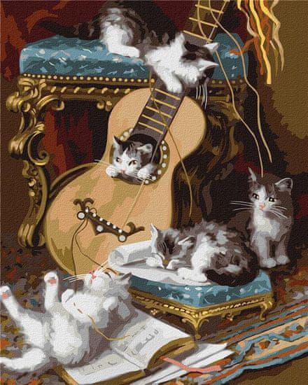 Rayher.	 Slikanje po številkah, Fluffy musicians, 40x50 cm