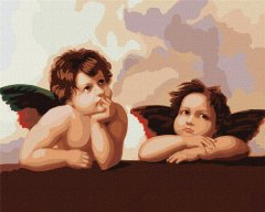 Rayher.	 Slikanje po številkah, Adorable little angels, 40x50 cm