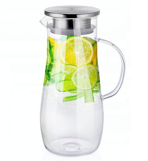 Lonček za čaj in limonado iz borosilikatnega stekla 1,4 l ED-201855
