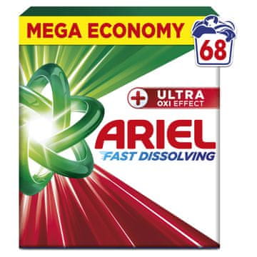 Ariel + Pralni prašek Ultra Oxi Effect 3,74kg, 68 pranj