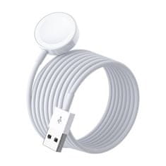 Choetech brezžični polnilec za Apple Watch USB-A (bel)