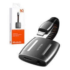 Mcdodo Adapter Lightning za Lightning + AUX 3,5 mm mini jack, Mcdodo CA-6340 (črn)