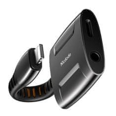 Mcdodo Adapter Lightning za Lightning + AUX 3,5 mm mini jack, Mcdodo CA-6340 (črn)