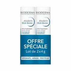 Atoderm Komplet za nego suhih in razpokanih ustnic 2 x 4 g