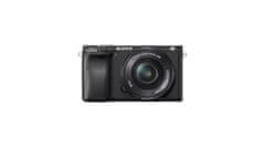 Sony ILCE6400 brezzrcalni digitalni fotoaparat + SELP1650II objektiv, črn
