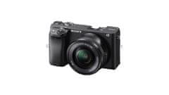 Sony ILCE6400 brezzrcalni digitalni fotoaparat + SELP1650II objektiv, črn