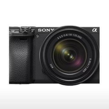 Sony ILCE6400 brezzrcalni digitalni fotoaparat + SEL18135 objektiv, črn