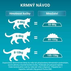 Purina ONE z govedino za kastrirane mačke, 3 kg