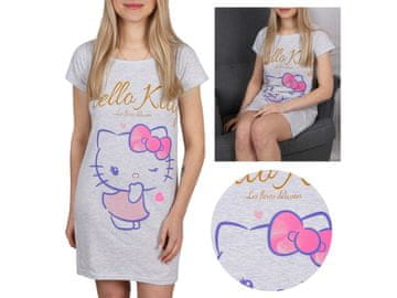 HELLO KITTY Hello Kitty Siva ženska nočna srajca, bombažna spalna srajca