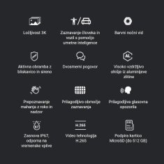 EZVIZ IP kamera 3.0MP brezžična zunanja CS-H3c