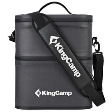 KingCamp Dvodelna Hladilna Torba Lindeman, 6,2L črna