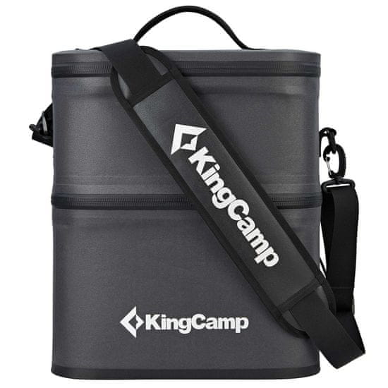KingCamp Dvodelna Hladilna Torba Lindeman, 6,2L črna