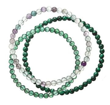 Evolution Group Komplet zapestnic iz mineralnih perl 43043.3 zelena