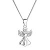 Srebrna angelska ogrlica s kristali Swarovski 32077.1