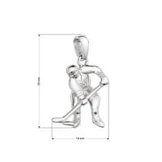 Evolution Group Srebrn obesek Hokejist 64016