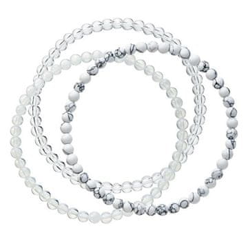 Evolution Group Eleganten komplet zapestnic iz perl 43043.3 bela