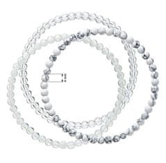 Evolution Group Eleganten komplet zapestnic iz perl 43043.3 bela