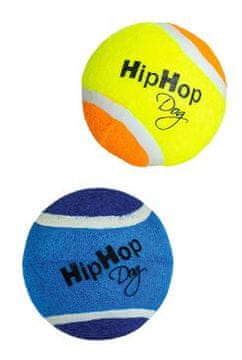 Igrača za pse Žogica za tenis, napolnjena, plavajoča 6,5 cm HipHop