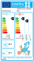 LG DualCool Deluxe stenska klimatska naprava (H12S1D)