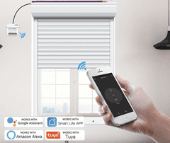 Maximin Pametno stikalo za rolete in žaluzije - Tuya Smart, WiFi + 433MHz