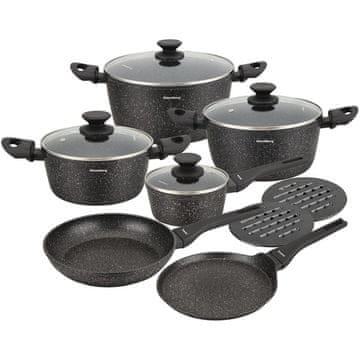 KLAUSBERG 12-delni komplet posode z marmorno prevleko proti prijemanju KB7658